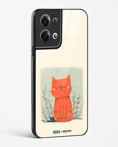 Orange Whiskers [BREATHE] Glass Case Phone Cover (Oppo)