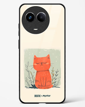 Orange Whiskers [BREATHE] Glass Case Phone Cover (Realme)