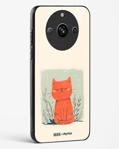 Orange Whiskers [BREATHE] Glass Case Phone Cover (Realme)