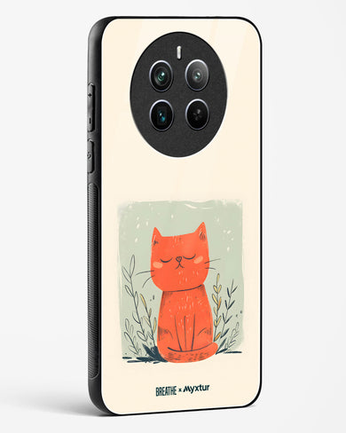 Orange Whiskers [BREATHE] Glass Case Phone Cover (Realme)