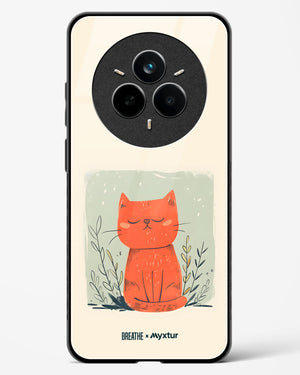 Orange Whiskers [BREATHE] Glass Case Phone Cover (Realme)