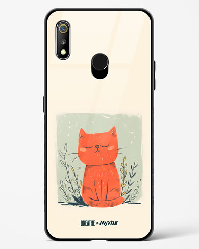 Orange Whiskers [BREATHE] Glass Case Phone Cover (Realme)