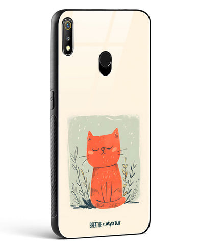 Orange Whiskers [BREATHE] Glass Case Phone Cover (Realme)