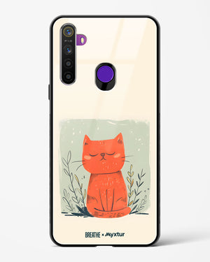 Orange Whiskers [BREATHE] Glass Case Phone Cover (Realme)