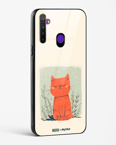 Orange Whiskers [BREATHE] Glass Case Phone Cover (Realme)