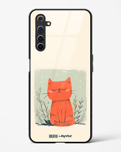 Orange Whiskers [BREATHE] Glass Case Phone Cover (Realme)