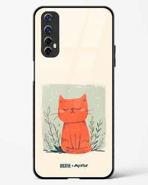 Orange Whiskers [BREATHE] Glass Case Phone Cover (Realme)