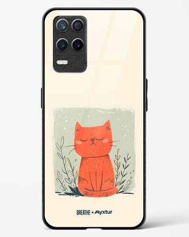 Orange Whiskers [BREATHE] Glass Case Phone Cover (Realme)