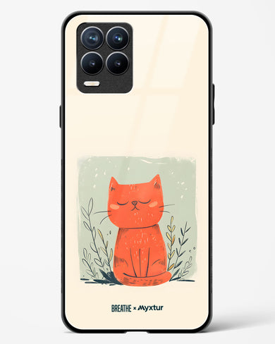 Orange Whiskers [BREATHE] Glass Case Phone Cover (Realme)