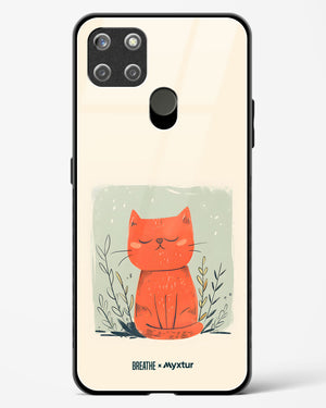 Orange Whiskers [BREATHE] Glass Case Phone Cover (Realme)