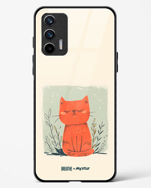 Orange Whiskers [BREATHE] Glass Case Phone Cover (Realme)