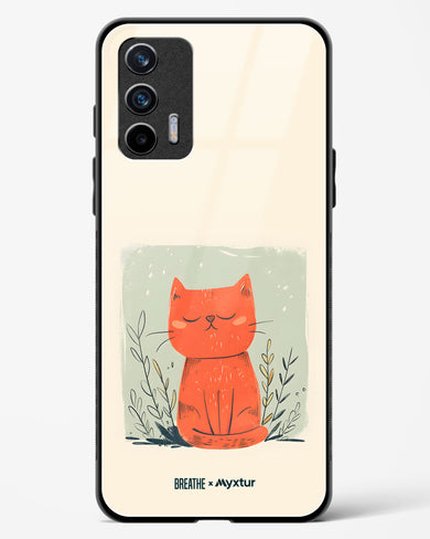 Orange Whiskers [BREATHE] Glass Case Phone Cover (Realme)
