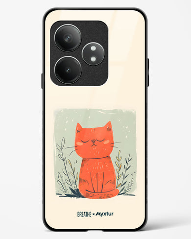 Orange Whiskers [BREATHE] Glass Case Phone Cover (Realme)