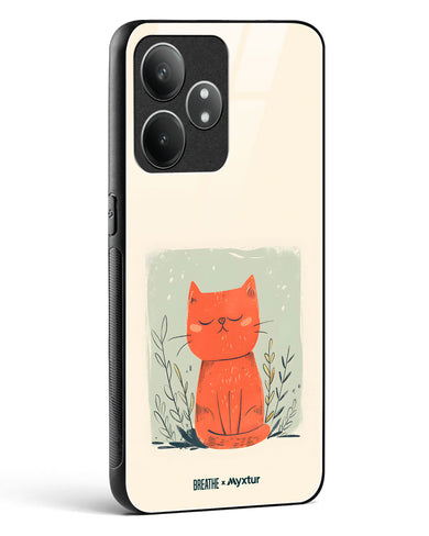 Orange Whiskers [BREATHE] Glass Case Phone Cover (Realme)