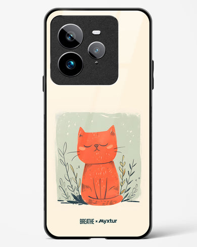 Orange Whiskers [BREATHE] Glass Case Phone Cover (Realme)
