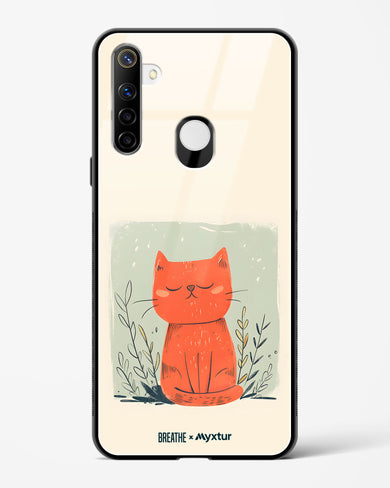 Orange Whiskers [BREATHE] Glass Case Phone Cover (Realme)