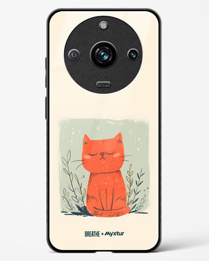 Orange Whiskers [BREATHE] Glass Case Phone Cover (Realme)