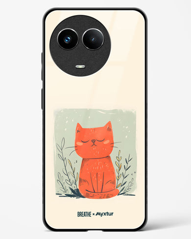 Orange Whiskers [BREATHE] Glass Case Phone Cover (Realme)