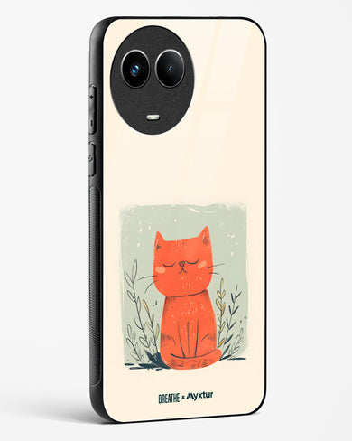 Orange Whiskers [BREATHE] Glass Case Phone Cover (Realme)