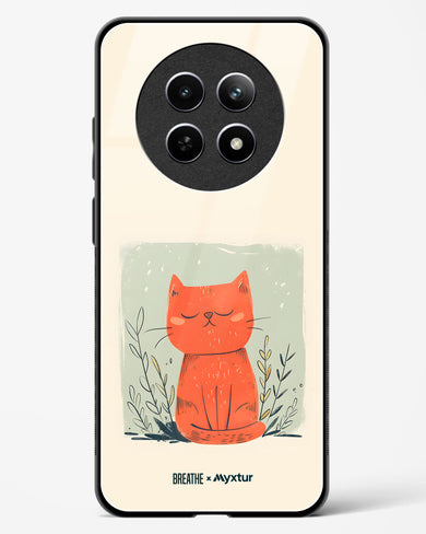 Orange Whiskers [BREATHE] Glass Case Phone Cover (Realme)