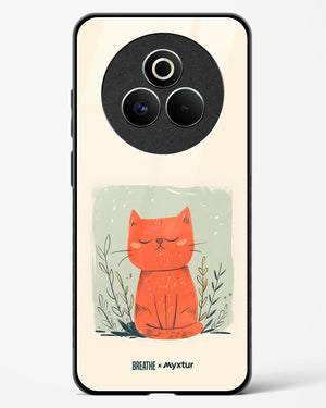Orange Whiskers [BREATHE] Glass Case Phone Cover (Realme)