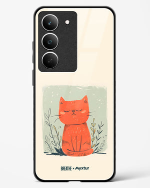 Orange Whiskers [BREATHE] Glass Case Phone Cover (Realme)