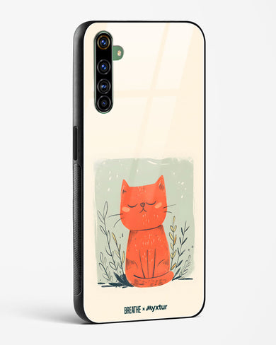 Orange Whiskers [BREATHE] Glass Case Phone Cover (Realme)