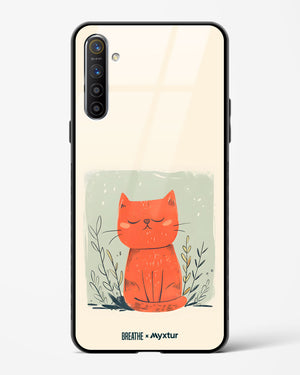 Orange Whiskers [BREATHE] Glass Case Phone Cover (Realme)