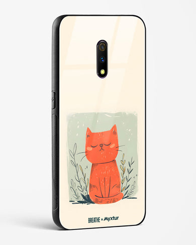Orange Whiskers [BREATHE] Glass Case Phone Cover (Realme)