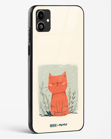 Orange Whiskers [BREATHE] Glass Case Phone Cover (Samsung)