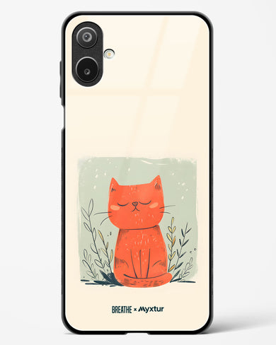 Orange Whiskers [BREATHE] Glass Case Phone Cover (Samsung)