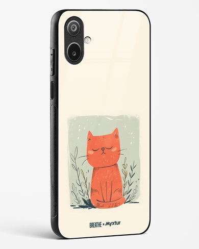 Orange Whiskers [BREATHE] Glass Case Phone Cover (Samsung)