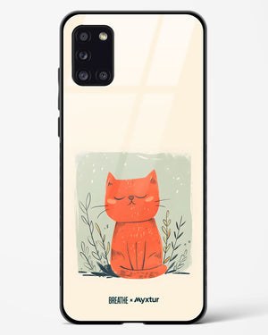 Orange Whiskers [BREATHE] Glass Case Phone Cover (Samsung)