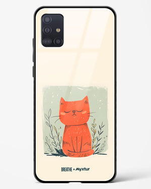 Orange Whiskers [BREATHE] Glass Case Phone Cover (Samsung)