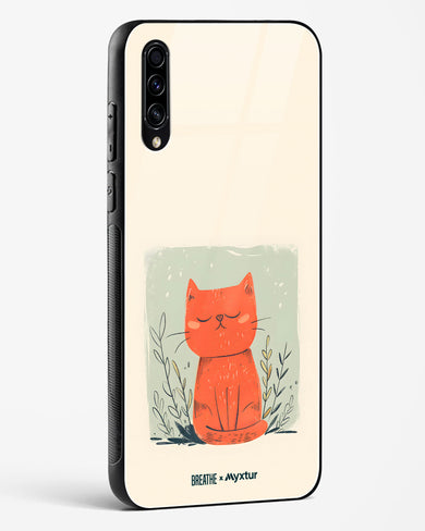 Orange Whiskers [BREATHE] Glass Case Phone Cover (Samsung)