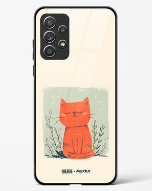 Orange Whiskers [BREATHE] Glass Case Phone Cover (Samsung)