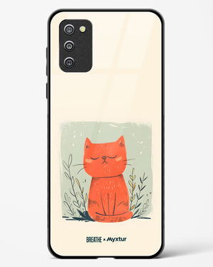 Orange Whiskers [BREATHE] Glass Case Phone Cover (Samsung)