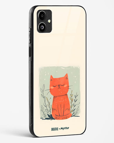 Orange Whiskers [BREATHE] Glass Case Phone Cover (Samsung)