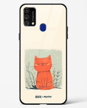 Orange Whiskers [BREATHE] Glass Case Phone Cover (Samsung)