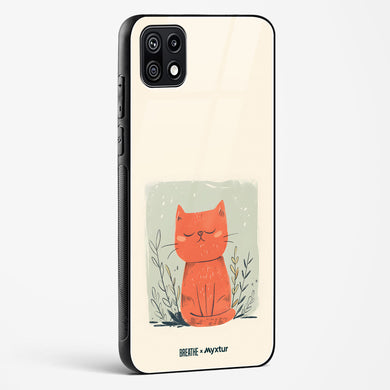 Orange Whiskers [BREATHE] Glass Case Phone Cover (Samsung)