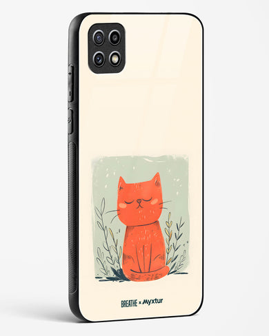 Orange Whiskers [BREATHE] Glass Case Phone Cover (Samsung)