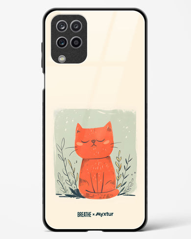 Orange Whiskers [BREATHE] Glass Case Phone Cover (Samsung)