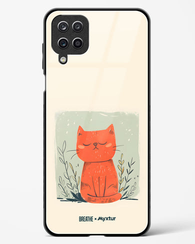 Orange Whiskers [BREATHE] Glass Case Phone Cover (Samsung)