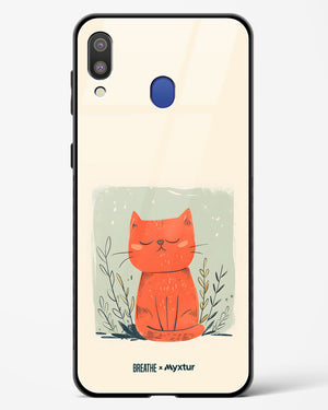 Orange Whiskers [BREATHE] Glass Case Phone Cover (Samsung)