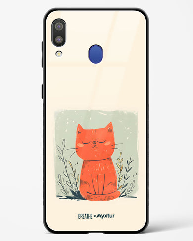 Orange Whiskers [BREATHE] Glass Case Phone Cover (Samsung)