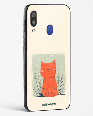 Orange Whiskers [BREATHE] Glass Case Phone Cover (Samsung)