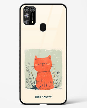 Orange Whiskers [BREATHE] Glass Case Phone Cover (Samsung)