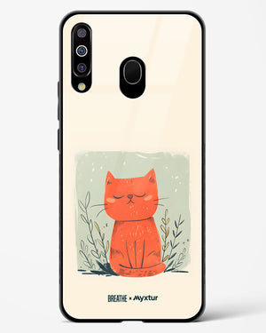 Orange Whiskers [BREATHE] Glass Case Phone Cover (Samsung)