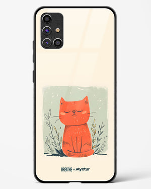 Orange Whiskers [BREATHE] Glass Case Phone Cover (Samsung)