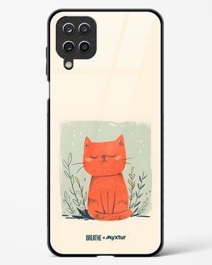 Orange Whiskers [BREATHE] Glass Case Phone Cover (Samsung)